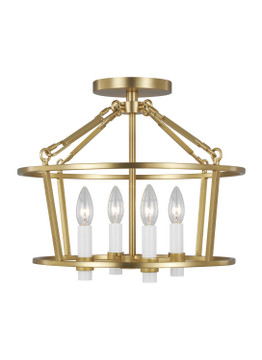Semi-Flush Mts. Cage by Visual Comfort Studio ( 454 | CF1064BBS Marston ) 