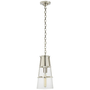 Mini Pendants Glass Down by Visual Comfort Signature ( 268 | TOB 5752PN-CG Robinson ) 