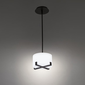 Mini Pendants Drum Shade by W.A.C. Lighting ( 34 | PD-69108-BK Laurel ) 