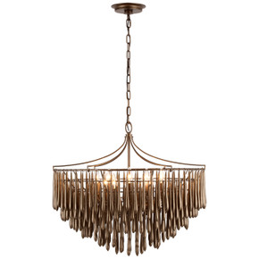 Mid. Chandeliers Empire/Basket by Visual Comfort Signature ( 268 | JN 5130ABL Vacarro ) 