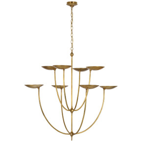 Mid. Chandeliers Metal Shade by Visual Comfort Signature ( 268 | TOB 5785HAB Keira ) 