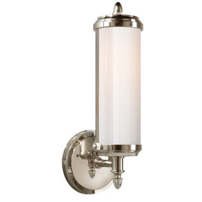 Sconces Single Glass by Visual Comfort Signature ( 268 | TOB 2206PN-WG Merchant ) 