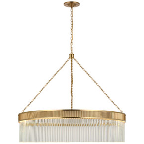 Mid. Chandeliers Glass Down by Visual Comfort Signature ( 268 | S 5172SB-CG Menil ) 
