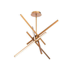 Mid. Chandeliers Starburst by W.A.C. Lighting ( 34 | PD-73129-AB Parallax ) 