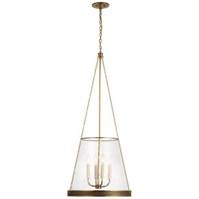 Foyer/Hall Lanterns Glass w/Frame by Visual Comfort Signature ( 268 | S 5182SB-CG Reese ) 