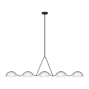Linear/Island 4 Light + by Visual Comfort Studio ( 454 | KC1125MBK Nido ) 