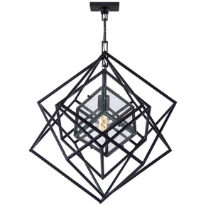 Foyer/Hall Lanterns Open Frame by Visual Comfort Signature ( 268 | KW 5020AI-CG Cubist ) 