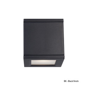 Exterior Wall Mt./Flush by W.A.C. Lighting ( 34 | WS-W2505-BK Rubix ) 