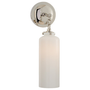 Sconces Single Glass by Visual Comfort Signature ( 268 | TOB 2225PN/G3-WG Katie Cylider ) 