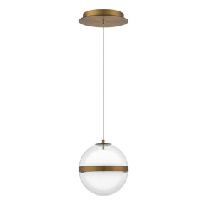 Mini Pendants Glass Down by W.A.C. Lighting ( 34 | PD-77506-30-AB Cyllindra ) 