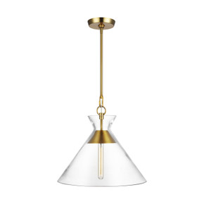 Pendants Glass Down by Visual Comfort Studio ( 454 | CP1031BBS Atlantic ) 