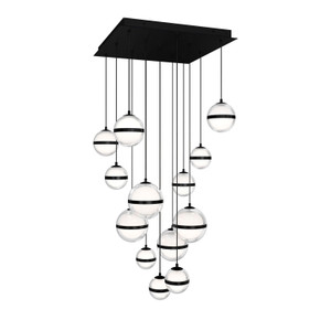 Mid. Chandeliers Multi-Port/Cascade by W.A.C. Lighting ( 34 | PD-77513S-BC Cyllindra ) 