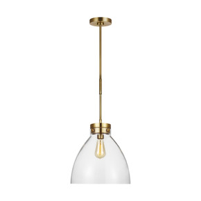 Pendants Glass Down by Visual Comfort Studio ( 454 | CP1121BBS Garrett ) 