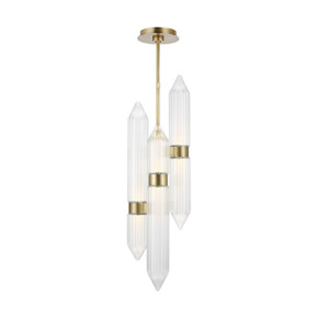 Mini Pendants Glass Down by Visual Comfort Modern ( 182 | 700TDLGSN10BR-LED927-277 Langston ) 