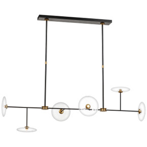 Linear/Island 4 Light + by Visual Comfort Signature ( 268 | S 5695AI/HAB-CG Calvino ) 