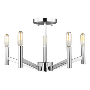 Semi-Flush Mts. Candle by Visual Comfort Studio ( 454 | 7724305EN-05 Vector ) 