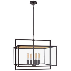 Foyer/Hall Lanterns Glass w/Frame by Visual Comfort Signature ( 268 | S 5797AI-CG Halle ) 