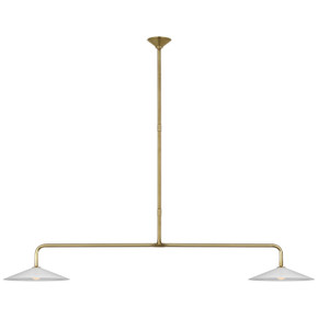 Linear/Island 2 Light Bar by Visual Comfort Signature ( 268 | AL 5035HAB-WG Ponce ) 