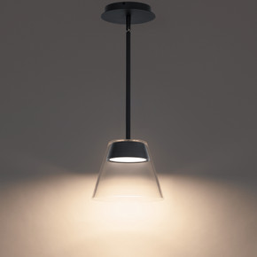 Mini Pendants Glass Down by W.A.C. Lighting ( 34 | PD-87208-BK Chandra ) 