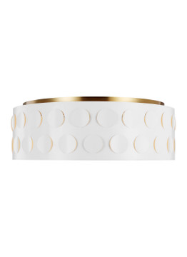 Flush Mounts Drum Shade by Visual Comfort Studio ( 454 | KSF1024BBS Dottie ) 