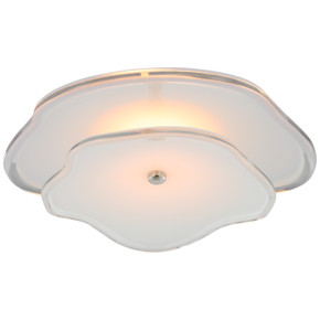 Flush Mounts Bowl Style by Visual Comfort Signature ( 268 | KS 2064PN-CRE Leighton ) 
