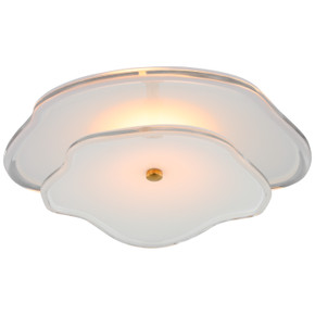 Flush Mounts Bowl Style by Visual Comfort Signature ( 268 | KS 2064SB-CRE Leighton ) 
