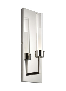 Sconces Single Glass by Visual Comfort Modern ( 182 | 700WSLNG1N-LED930 Linger ) 
