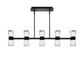 Linear/Island 4 Light + by W.A.C. Lighting ( 34 | PD-91536-30-BK Hourglass ) 