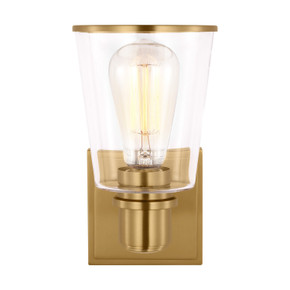 Sconces Single Glass by Visual Comfort Studio ( 454 | CV1031BBS Alessa ) 