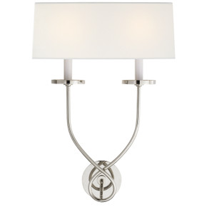 Sconces Double Candle by Visual Comfort Signature ( 268 | CHD 1612PN-L Symmetric Twist ) 