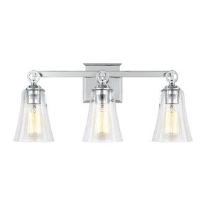Bathroom Fixtures Three Lights by Visual Comfort Studio ( 454 | VS24703CH Monterro ) 