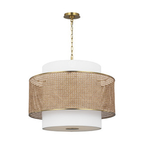 Mid. Chandeliers Drum Shade by Visual Comfort Studio ( 454 | KSP1043BBSBRTN Sawyer ) 