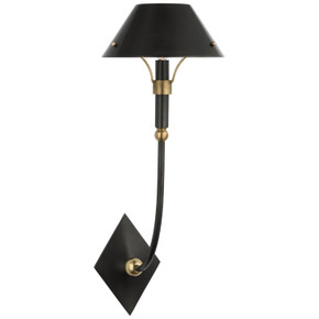 Sconces Single Candle by Visual Comfort Signature ( 268 | TOB 2722BZ/HAB-BZ Turlington ) 