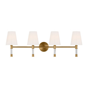 Bathroom Fixtures Four Lights by Visual Comfort Studio ( 454 | CV1054BBS Hanover ) 