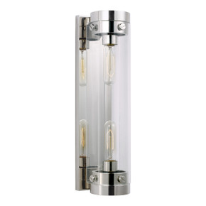 Sconces Single Glass by Visual Comfort Studio ( 454 | CW1002PN Garrett ) 