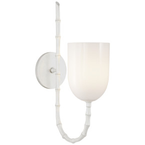 Sconces Single Glass by Visual Comfort Signature ( 268 | ARN 2000PW-WG Edgemere ) 