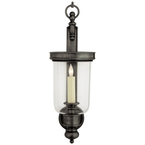 Sconces Single Glass by Visual Comfort Signature ( 268 | CHD 2102BZ Georgian ) 