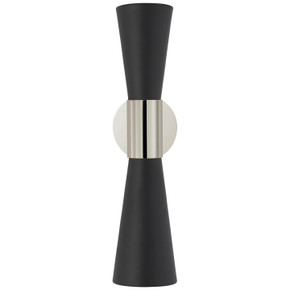 Sconces Double Candle by Visual Comfort Signature ( 268 | ARN 2009PN/BLK Clarkson ) 
