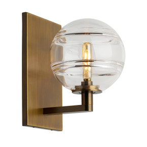 Sconces Single Glass by Visual Comfort Modern ( 182 | 700WSSDNCR Sedona ) 