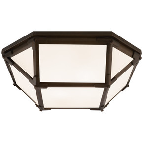 Flush Mounts Bowl Style by Visual Comfort Signature ( 268 | SK 4008AZ-WG Morris ) 