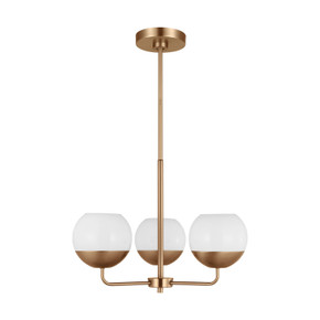 Mid. Chandeliers Glass Up by Visual Comfort Studio ( 454 | 3168103EN3-848 Alvin ) 