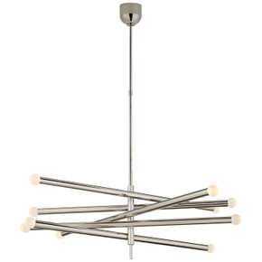 Large Chandeliers Geometric/Linear by Visual Comfort Signature ( 268 | KW 5587PN-ECG Rousseau ) 