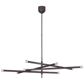 Large Chandeliers Geometric/Linear by Visual Comfort Signature ( 268 | KW 5589BZ-CG Rousseau ) 
