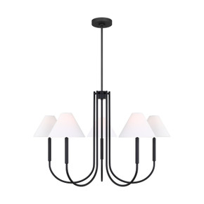 Large Chandeliers Candle by Visual Comfort Studio ( 454 | DJC1035MBK Porteau ) 
