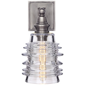 Sconces Single Glass by Visual Comfort Signature ( 268 | CHD 2472AN-CG Covington ) 