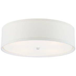 Flush Mounts Drum Shade by Visual Comfort Signature ( 268 | KS 4072BSL-L Walker ) 