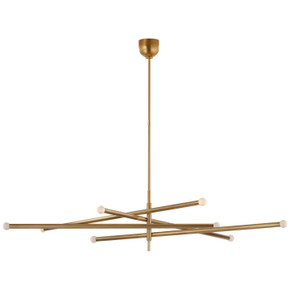Large Chandeliers Geometric/Linear by Visual Comfort Signature ( 268 | KW 5595AB-ECG Rousseau ) 