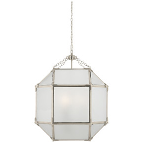 Foyer/Hall Lanterns Glass w/Frame by Visual Comfort Signature ( 268 | SK 5009PN-FG Morris ) 