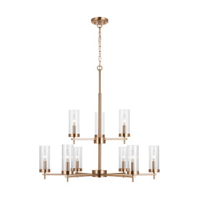 Mid. Chandeliers Glass Up by Visual Comfort Studio ( 454 | 3190309-848 Zire ) 