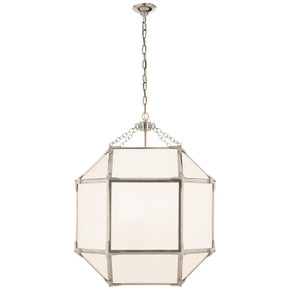 Foyer/Hall Lanterns Glass w/Frame by Visual Comfort Signature ( 268 | SK 5009PN-WG Morris ) 